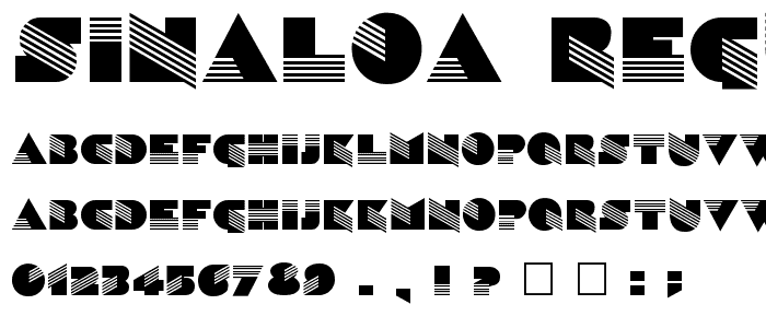 Sinaloa Regular font