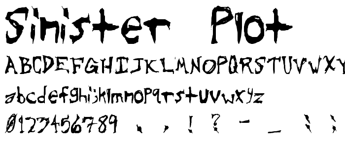 Sinister Plot font