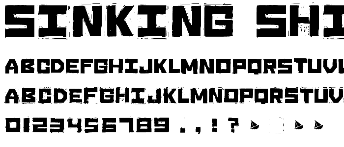 Sinking Ship font