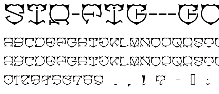 Sir Fig  Gothick font