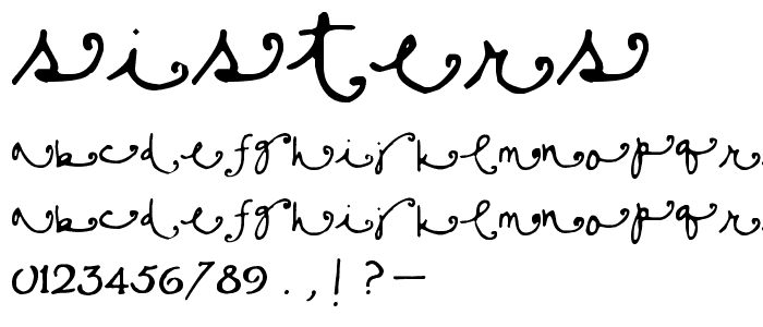 Sisters font