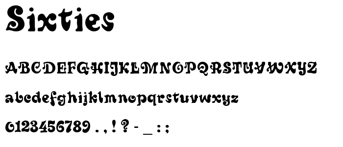 Sixties font