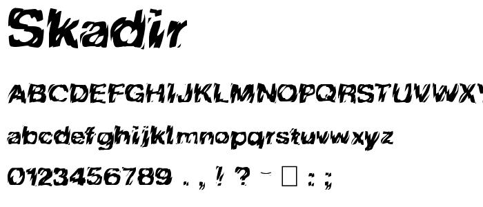 Skadir font