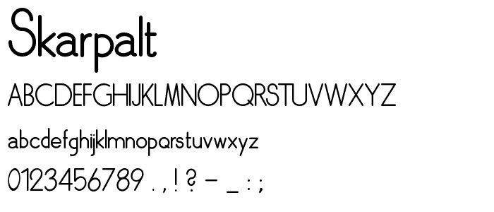 SkarpaLT font