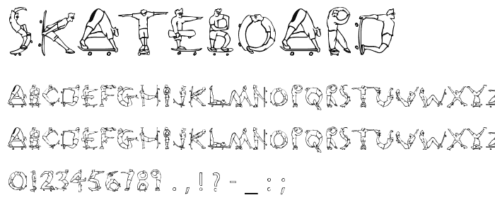 Skateboard font