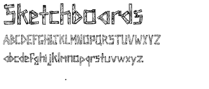 SketchBoards font