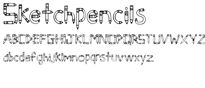 SketchPencils font