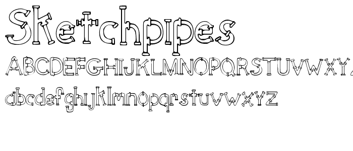 SketchPipes font