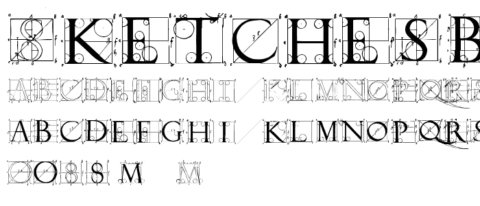 SketchesByDuerer font