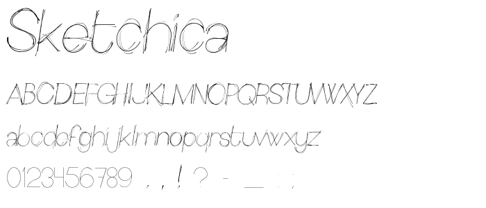 Sketchica font