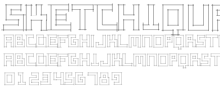 SketchiquaA font
