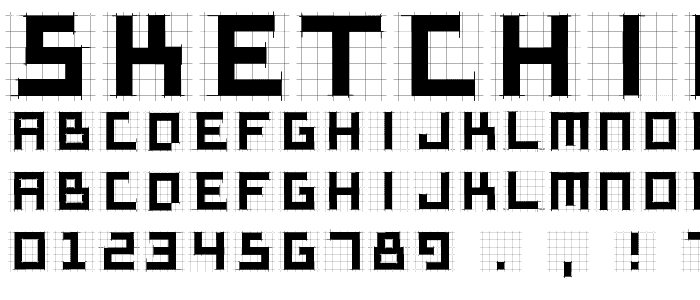 SketchiquaD font