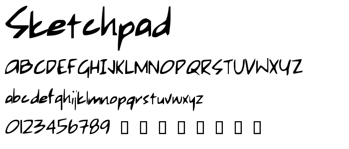 Sketchpad font