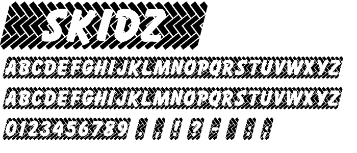 Skidz font