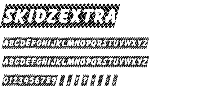 SkidzExtra font