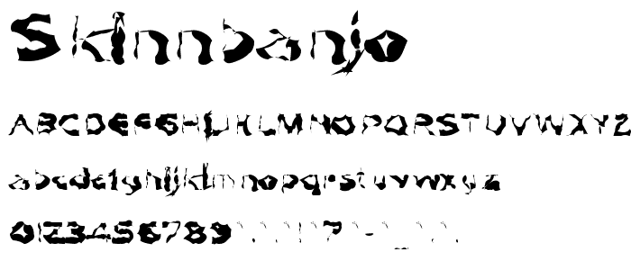 Skinnbanjo font