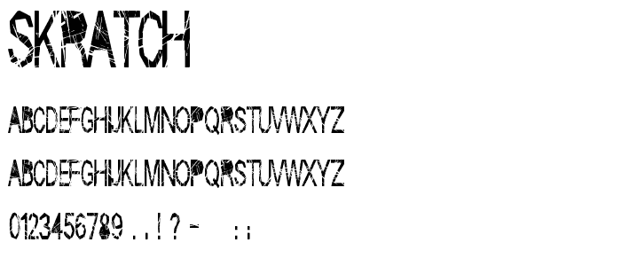 Skratch font