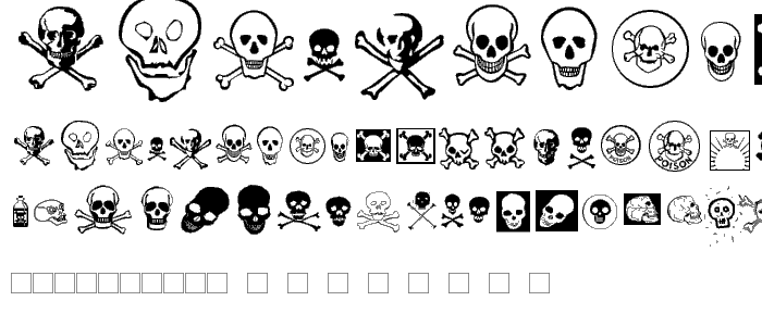 Skullz font