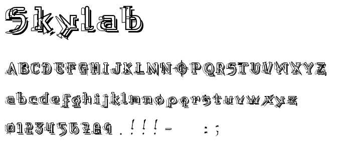 Skylab font