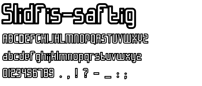 Slidfis saftig font