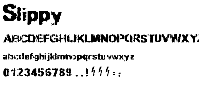 Slippy font