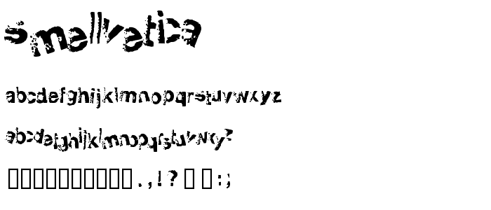 Smellvetica font