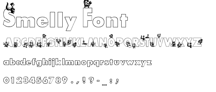 Smelly font