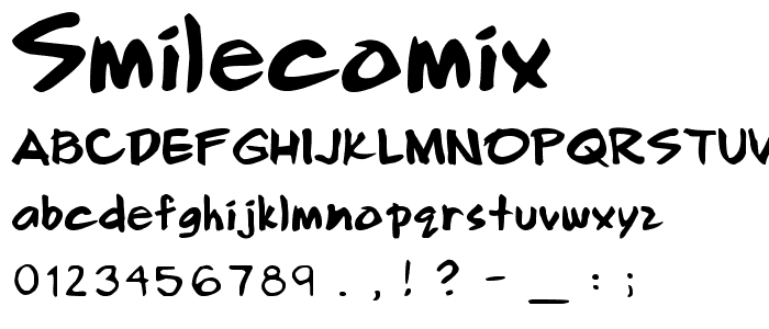 Smilecomix font