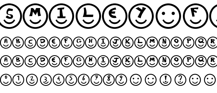 Smiley Faces font