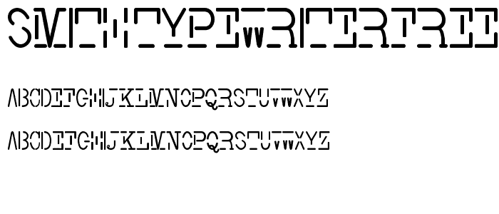 Smith-TypewriterFree font