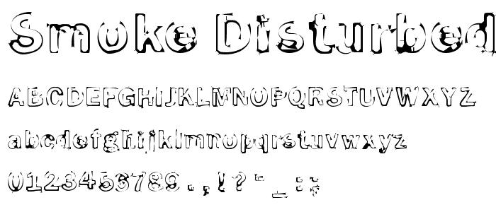Smoke-Disturbed-Light font