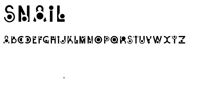 Snail font