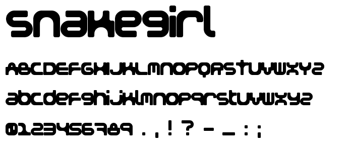 Snakegirl font