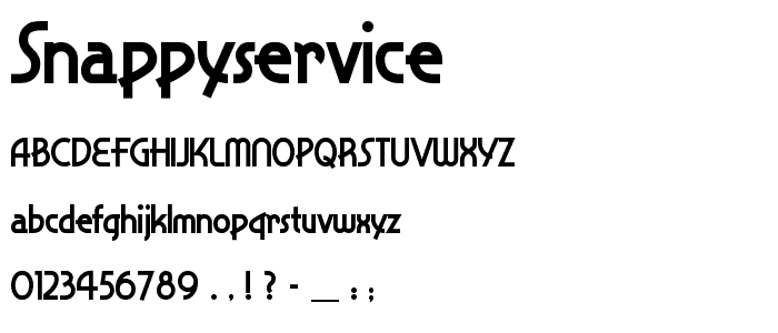 SnappyService font