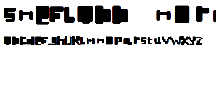 Sneflabb Normal font