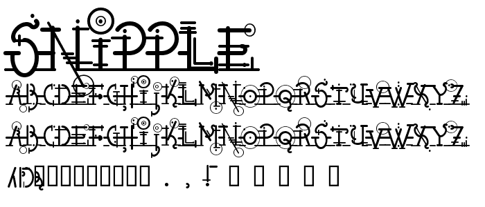 Snipple font