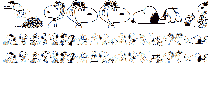 Snoopy Dings font
