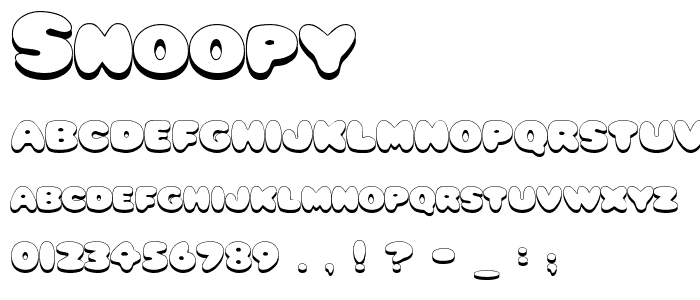 Snoopy font