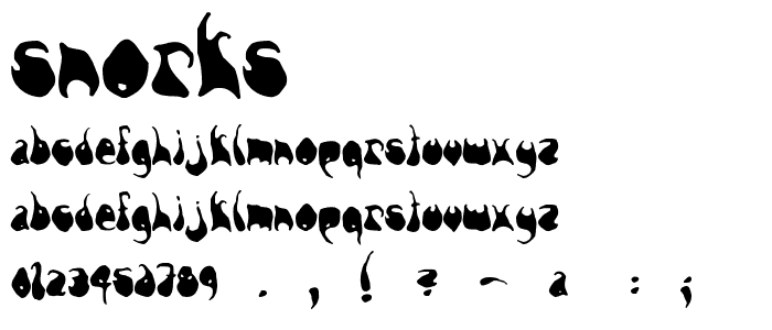 Snorks font