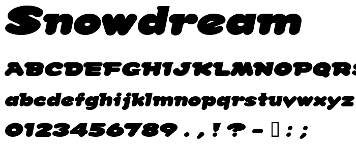 SnowDream font