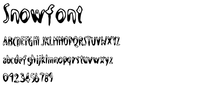 SnowFont font