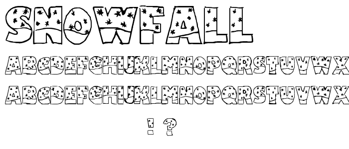 Snowfall font