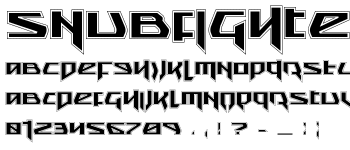 Snubfighter Academy font