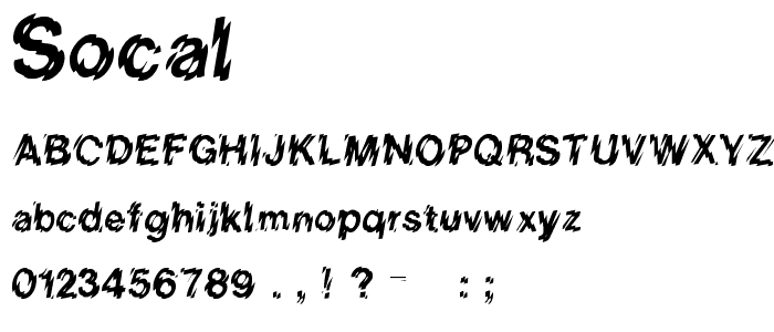 SoCal font