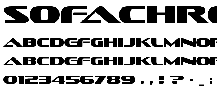 Sofachrome font
