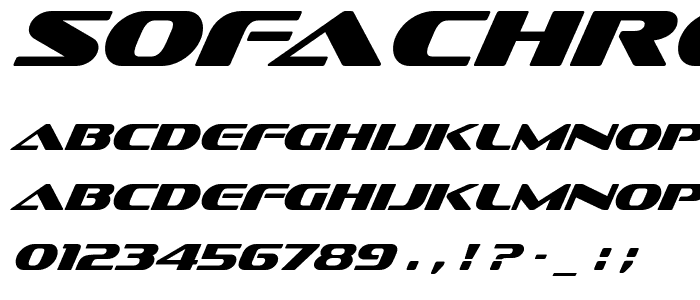 SofachromeRg Italic font