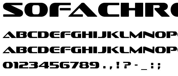 SofachromeRg Regular font