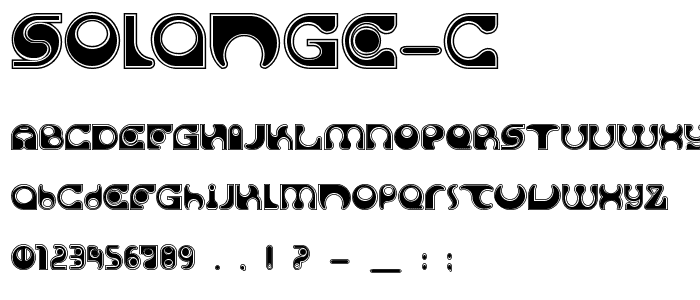 Solange C font