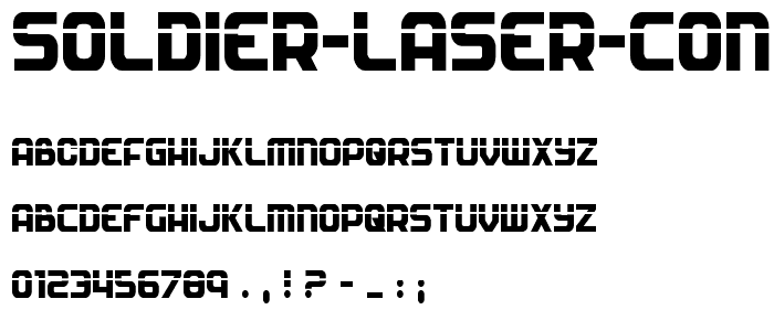 Soldier Laser Condensed font
