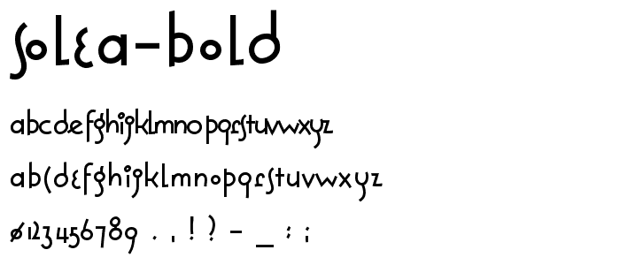 Solea Bold font